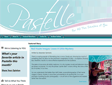 Tablet Screenshot of pastellemagazine.com